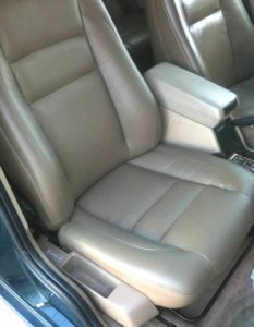 How do I repair cracked leather car seats?